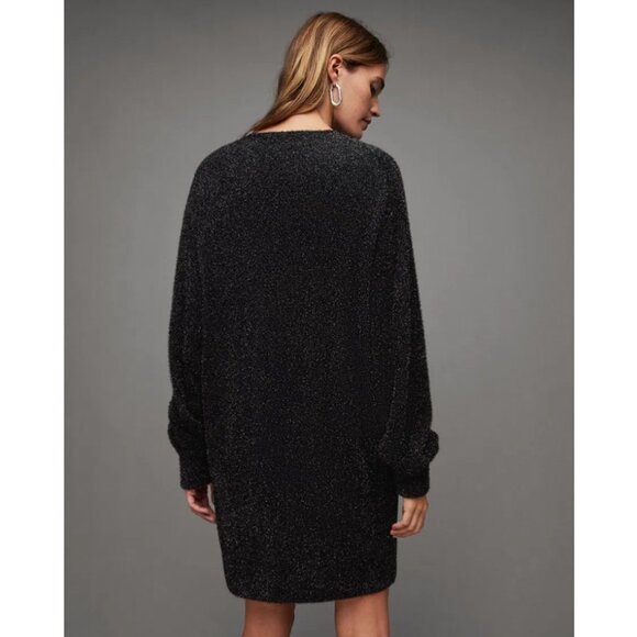 ALLSAINTS Dazzle Oversized Jumper Dress - Picture 4 of 16